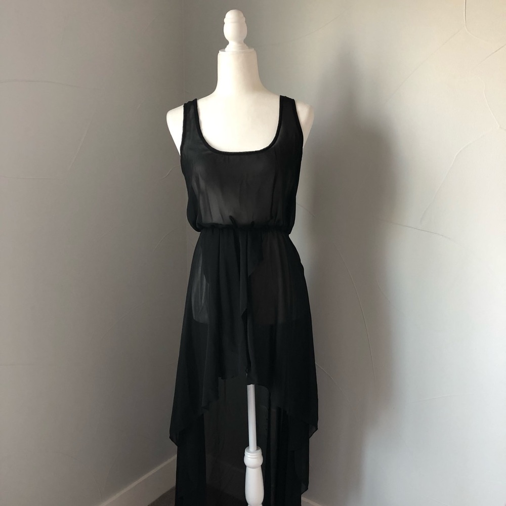 Sheer Hi Low Dress